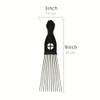 3 Pcs Metal Hair Pick Combs for Wide Tooth Hair