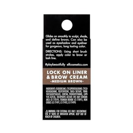 E.L.F Cosmetics Lock On Liner Crema Para Cejas, Medium Brown 5.5 grams