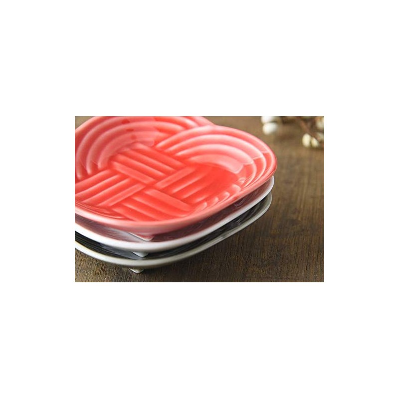 Yamani 52190625 Small Plate, Black, 9 Ties