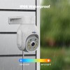 Hiseeu Security Camera Wireless Outdoor, 5MP Color Night Vision WiFi
