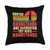 Gymnastics Rings Handstand Ring Gymnastics Throw Pillow