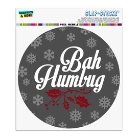 GRAPHICS & MORE Bah Humbug Christmas Funny Automotive Car Window Locker Circle Bumper Sticker