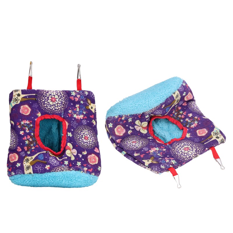 Warm Bird Hammock Plush Soft Foldable Round Bird Hanging Nest