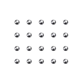 sourcing map 500pcs 5mm Carbon Steel Bearing Balls Precision Polished