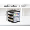 Hausfelder A6 Small Desk Drawer Cabinet 2 x Drawer System