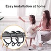 30 Pcs of 1.25 Inch Black Drapery Curtain Ring, Eau