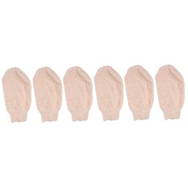 Beavorty 6pcs Exfoliating Bath Gloves Body Massage Mitts for Gentle Exfoliation and Skin for Shower and Bathing Plant Material