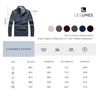 Les umes Mens Quarter Zip Jumper Plaid Fleece Lined Knit