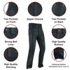 Motorcycle Leather Chaps/Pants for Men Biker Riding Cowboy Chaps Black