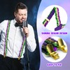 Alovez Sequin Braces Set Glitter Bow Tie Black Y Clip