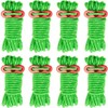 8PCS Reflective Tent Guy Ropes with Aluminium Tensioner, 4mm x