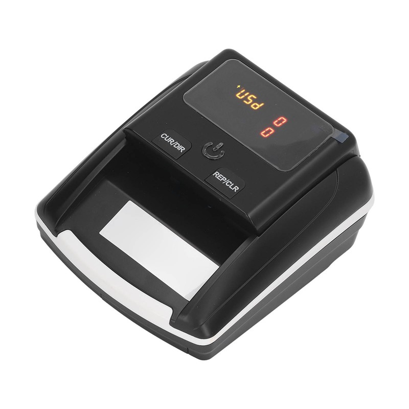 Automatic Banknote Detector Portable USD EUR Count Machine Counterfeit Bill