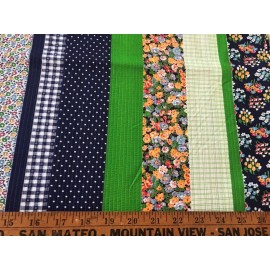 Blend Cotton Quilt Fabric Stripes Mixed,Polka Dot,Floral,Gre