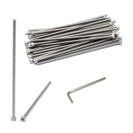 iexcell 25 Pcs M3 x 100mm Thread Pitch 0.5 mm Stainless Steel 304 Hex Socket Head Cap Screws Bolts Kit