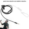 3sets Noise Reduction Headphone AntiRadiation Wire Control Earphone with Mic