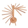 Collapsible Pasta Drying Rack 18 Bars Wooden Spaghetti Stand Dryer
