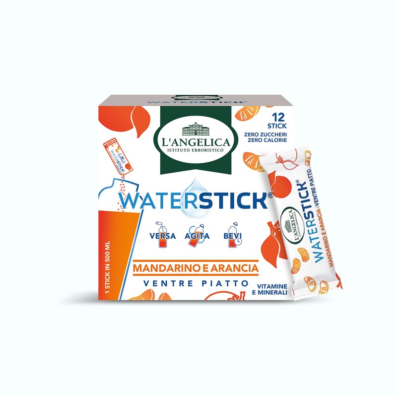L'Angelica, Waterstick, Gusto Mandarino e Arancia, Ventre Piatto, Con Vitamine