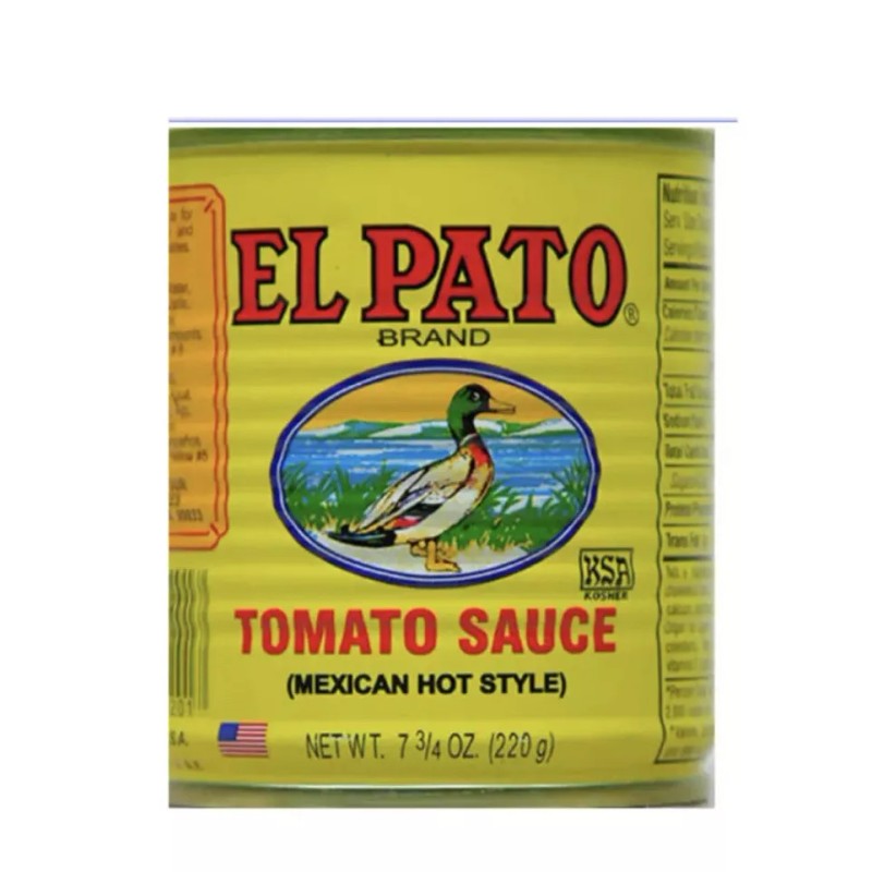 El Pato Mexican Hot Style Tomato Sauce, 7.75 oz Pack