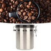 Airtight Stainless Steel Coffee Bean Container Coffee Canister Kitchen Food