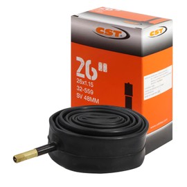 CST Camara de Repuesto Para Bicicleta de Montaña Válvula Americana Negro 26X1.15 48mm