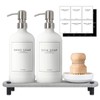NEECZS Kitchen Soap Dispenser Set with Instant Dry Tray,16 Oz