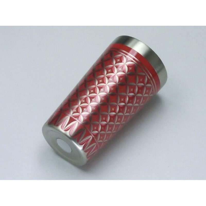 J-kitchens コップ ステンレス ペア 真空二層 タンブラー ペア 赤青 木箱入 350ml