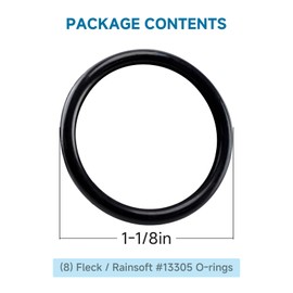 (8 Pack) O-Ring for Fleck 13305 and Rainsoft 17961 Compatible with 2510, 5600, 9000, 9100 valves, Adapter Fittings, Bypass valves, Instrument Body Replacements