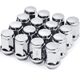 MIKKUPPA M12x1.5 Lug Nuts - Replacement for 2006-2019 Ford Fusion, 2000-2019 Ford Focus, 2001-2019 Ford Escape Aftermarket Wheel - Chrome Closed End Lug Nuts 16 pcs
