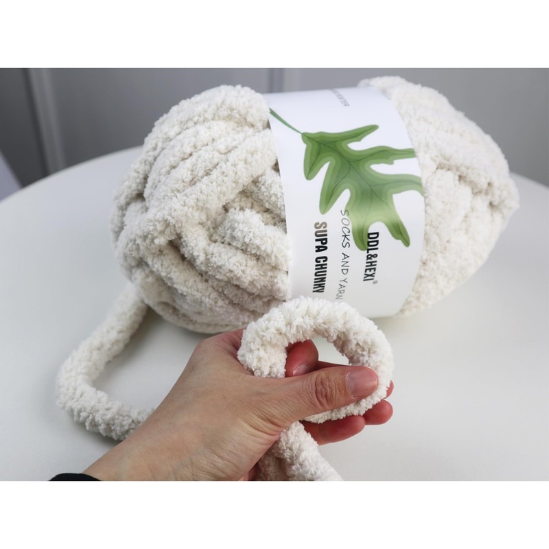 DDL&HEXI 2 Park Super Chenille hilo grueso, kit para hacer
