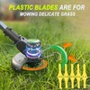 EVOKRYL 15Pcs Cordless Grass Strimmer Blades Replacement Kit - 10
