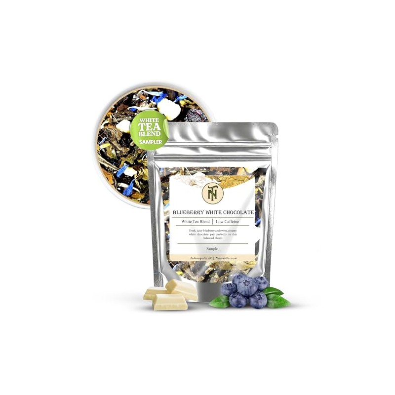 Nelson's Tea - Blueberry White Chocolate - White Loose Leaf