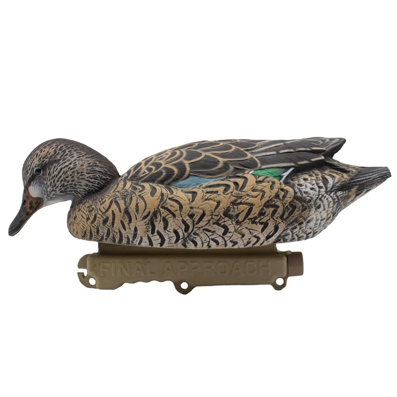 Final Approach HD Greenwing Teal Floater Duck Decoys, 12 Pack