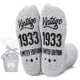 HAPPYPOP 92nd Birthday Gifts Ideas for Men - Socks for 92 Year Olds, 1933 Birthday Gifts, Best Gifts for 92 Year Old Elderly Man