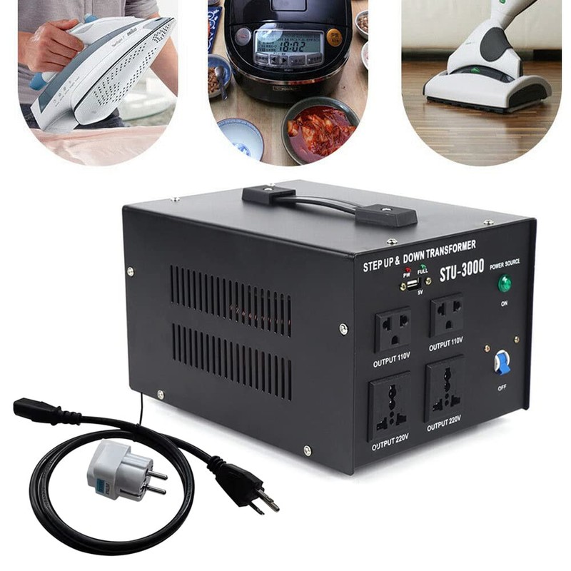 3000W Voltage Transformer Step Up&Down 110V to 220V,220V to110V Converter