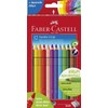 FABER-CASTELL Farbstift Jumbo GRIP, mit Spitzer, Schreibfarbe: 12er sortiert (12
