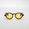 WDZAYXC Round Polarized Sunglasses with Thick Frame for Men and