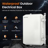 QILIPSU UL94-V0 Outdoor Electrical Box 13.8"x9.9"x5.9" Waterproof Junction Box Weatherproof