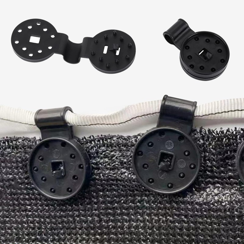 Pack of 60 Plastic Clips for Protective Cloth, Tarpaulin Clips,