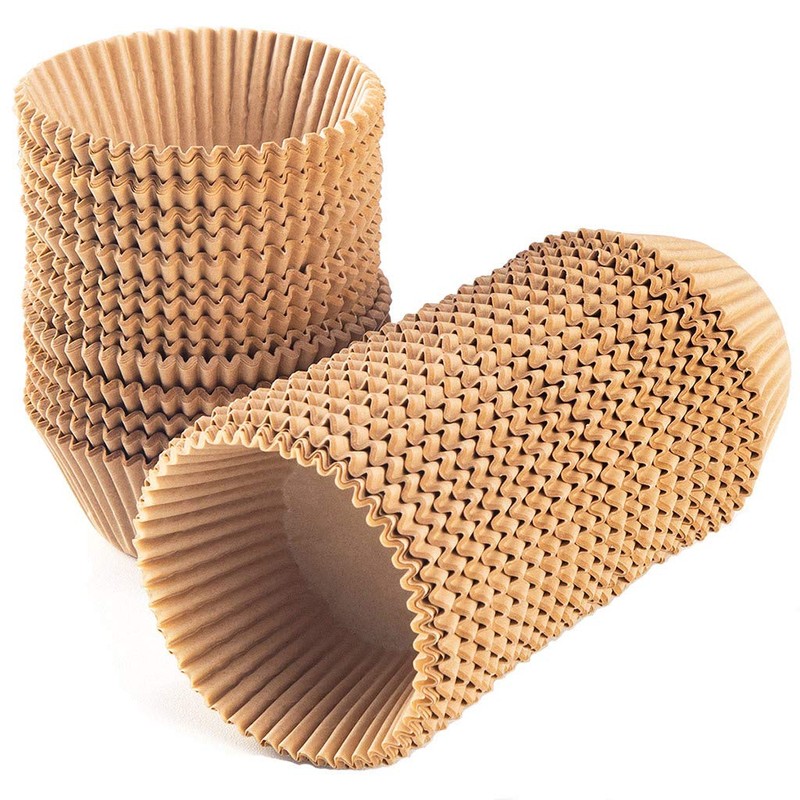 Caperci Standard Natural Cupcake Liners 500 Count, No Smell, Grease-Proof