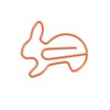 100pcs Paper Clips Prevent Slip Cute Rabbit Shaped Decorative Bookmark
