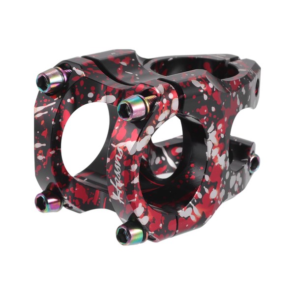 Hihaha Bicycle Stem/Short Handlebar Adjustable Stem/for Bicycle/1 Piece Red White
