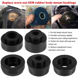 Bonbo 7-132 Body Mount Bushing Kit for 1978-1988 Buick Regal/Chevy Malibu, El Camino, Monte Carlo/Olds Cutlass/Pontiac Bonneville, Grand Prix (Black 62 Pcs)