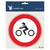 Pubblimania Prohibition of Motorcycle Access - Traffic Sign Aluminium Round