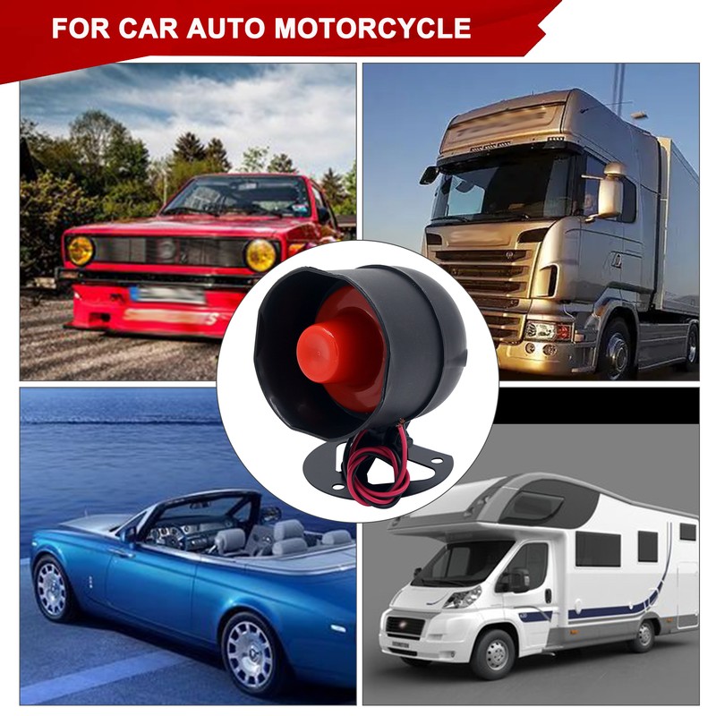 Car Alarm Vehicle Security System Anti-Theft Horn 12V 105dB Alarm
