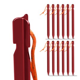 Grassman Tent Pegs Aluminium Alloy Pegs Camping Ultralight Heavy Duty Pegs Stable with Transport Bag/Reflective Rope for Outdoor Camping, Travel, Hiking, Beach, Robust