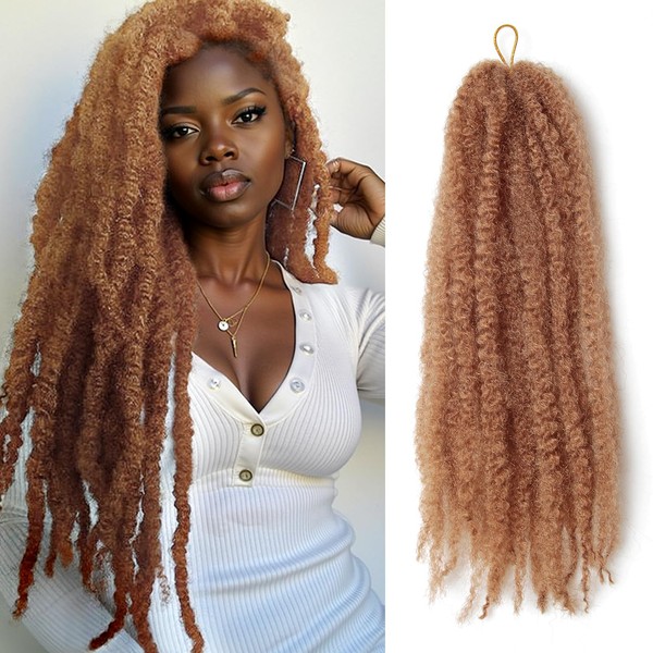 18-inch Blonde Marley Twist Braiding Hair – Soft, Fluffy &