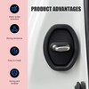 Car Door Strike Protector, Silicone Shock Absorber Pads, Car Door