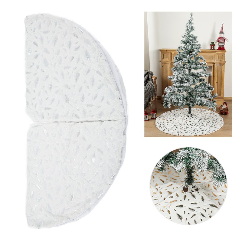 Christmas Tree Skirt Multi Purpose Elegant Appearance Soft Comfortable Xmas