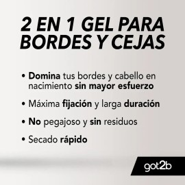Barra fijadora Got2b 2 en 1 para cejas y bordes del cabello 16ml