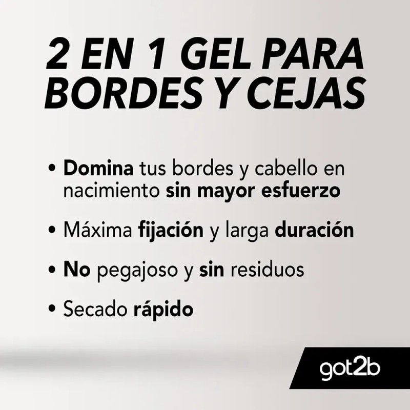 Barra fijadora Got2b 2 en 1 para cejas y bordes